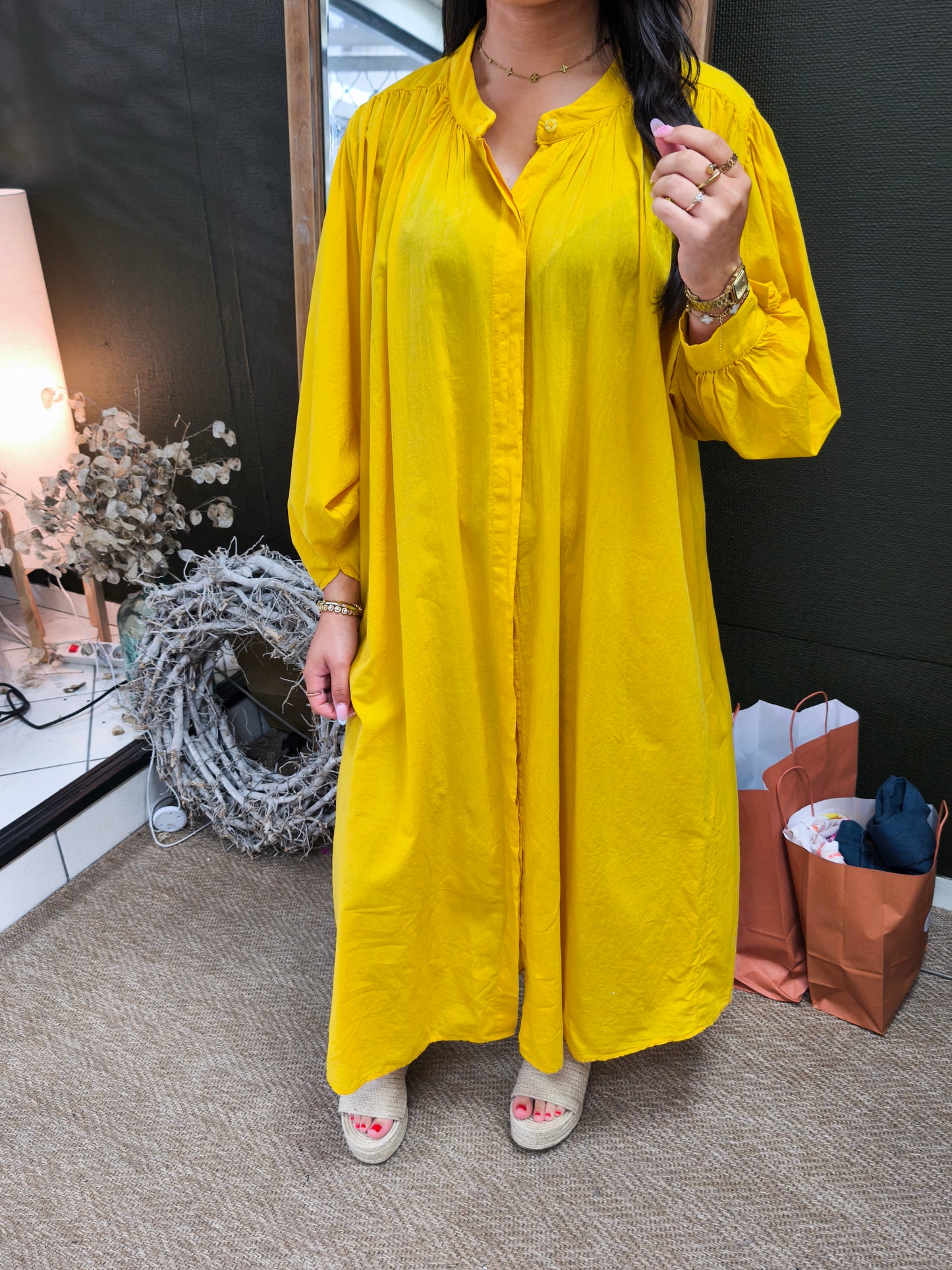 Robe Lisie Moutarde - Johanna Paris