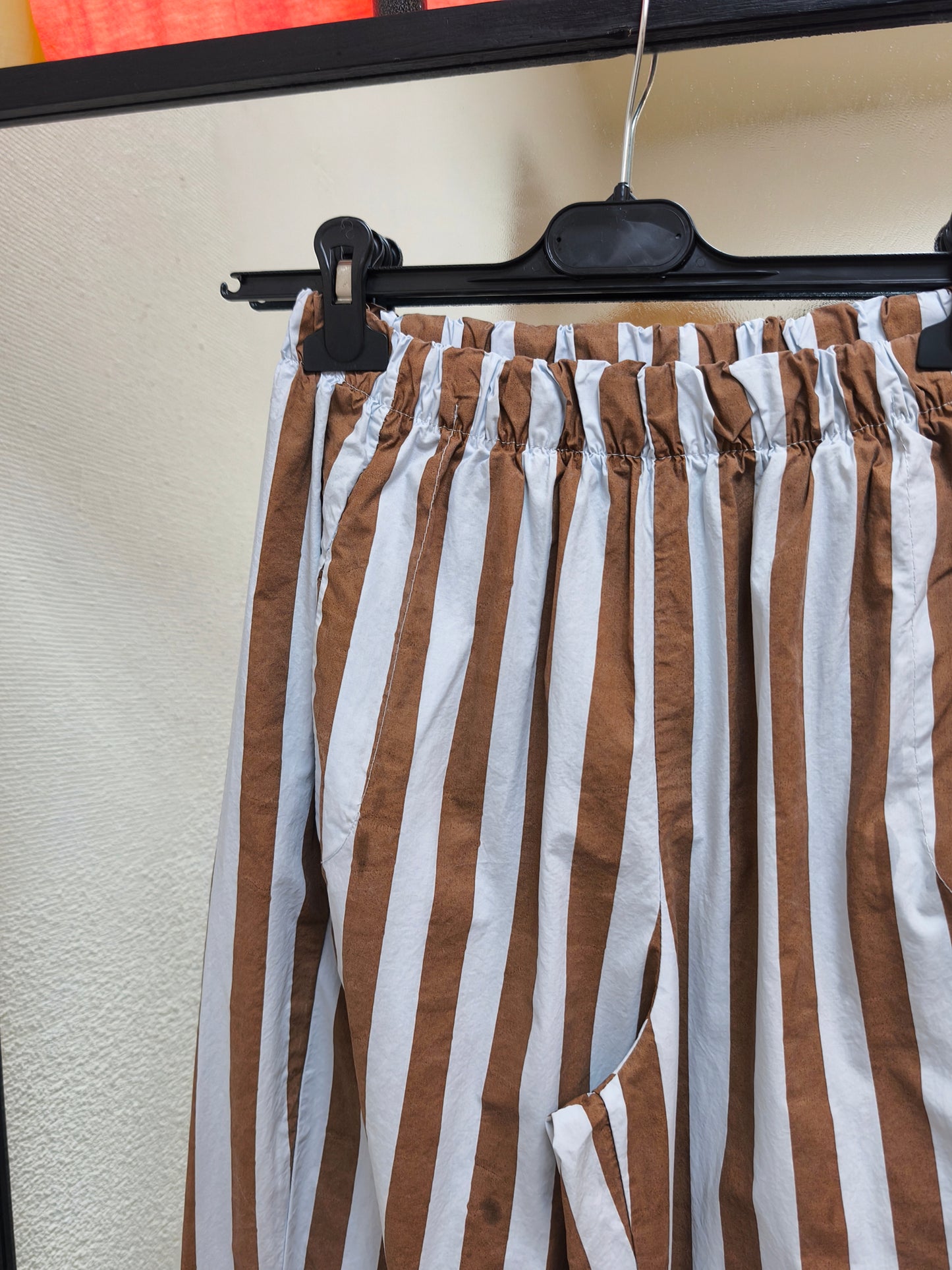 Pantalon Magic Rayé Choco - Johanna Paris