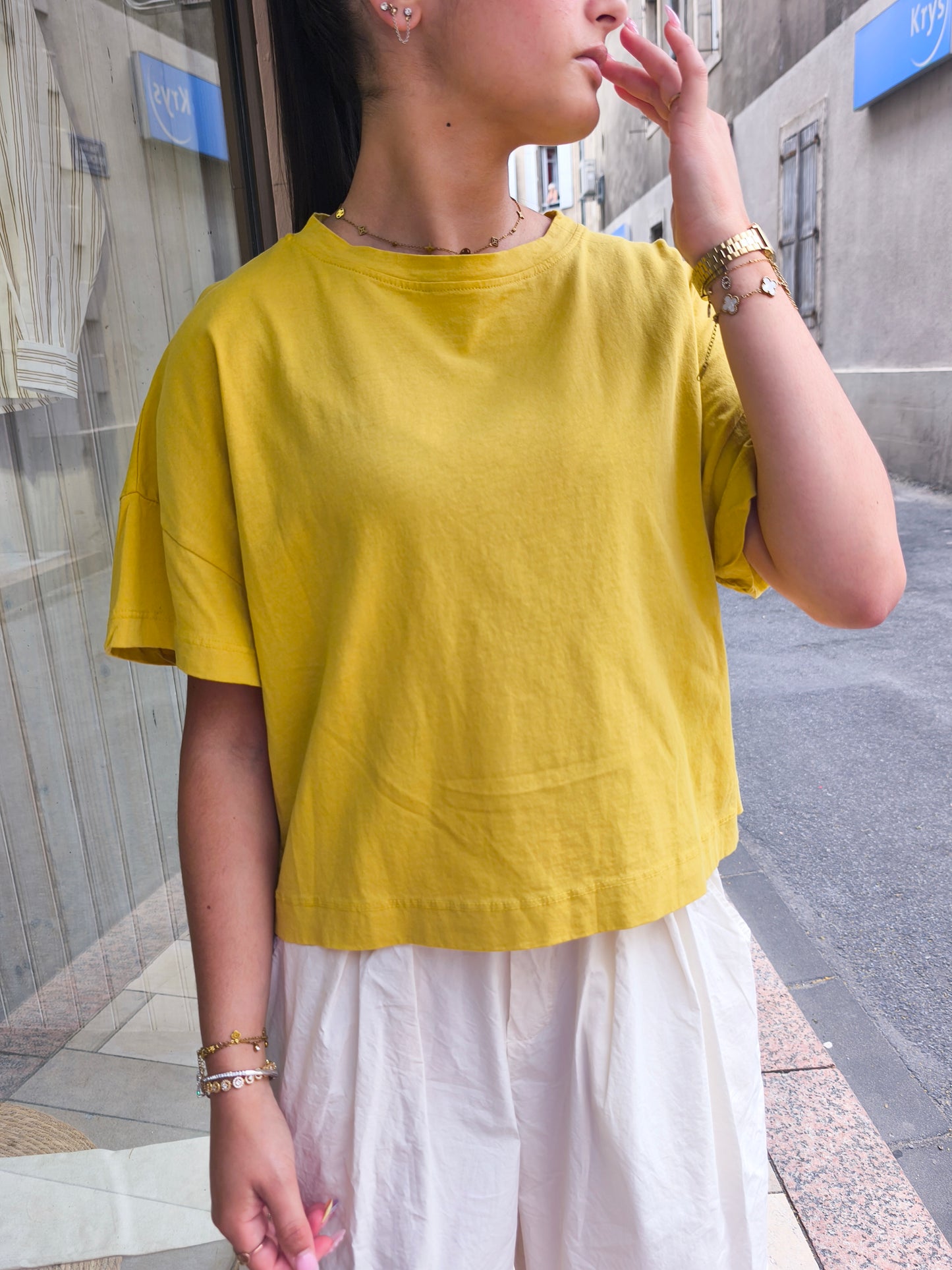 Tee-shirt Biba Moutarde - Johanna Paris