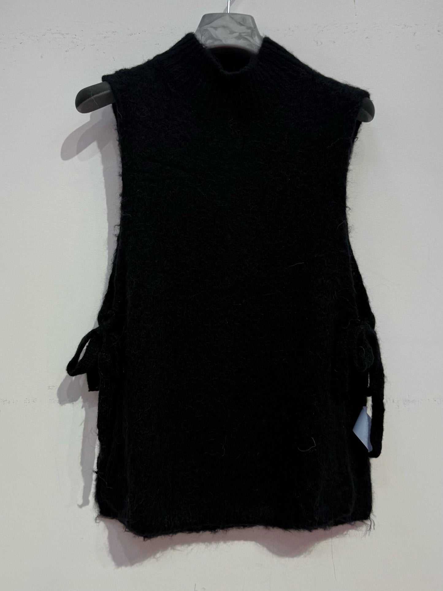 Pull sans manches Noir Alpaga