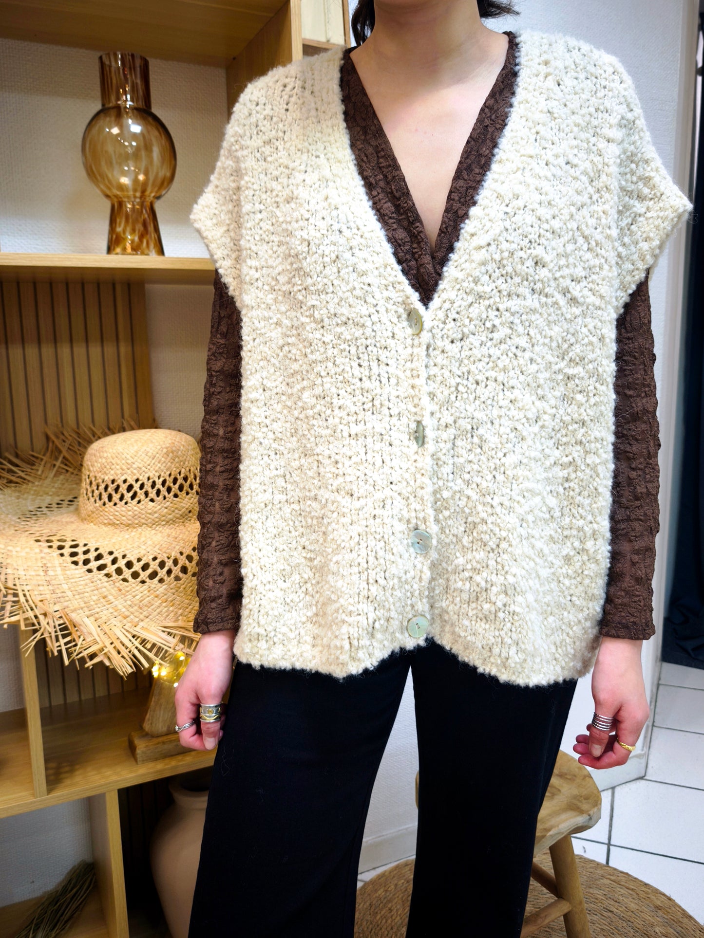 Gilet Emma Beige