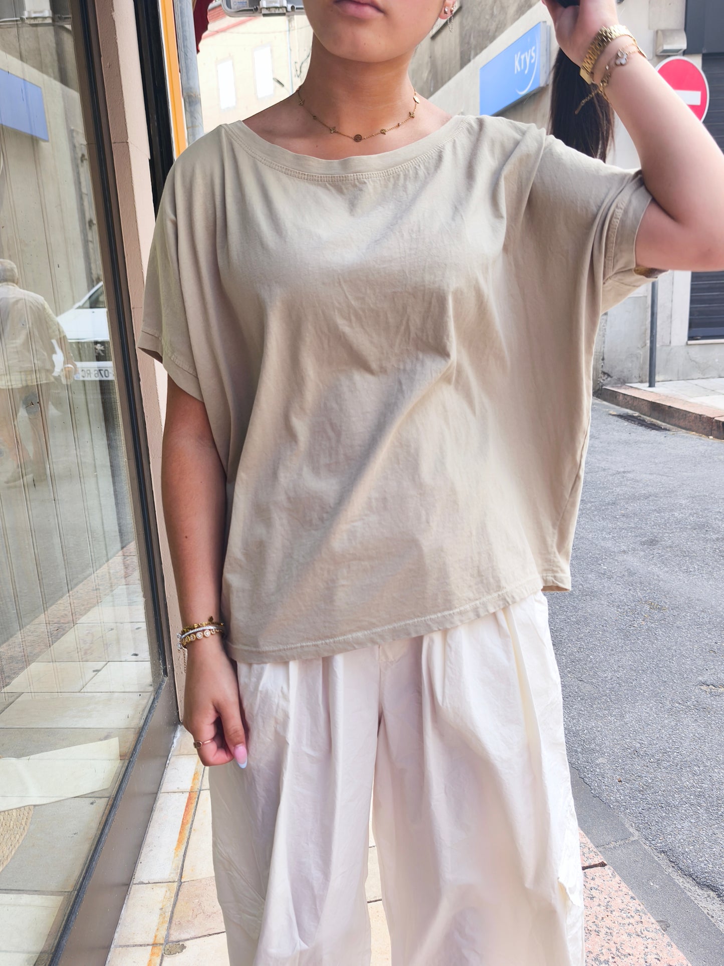 Tee-shirt Biba Beige - Johanna Paris