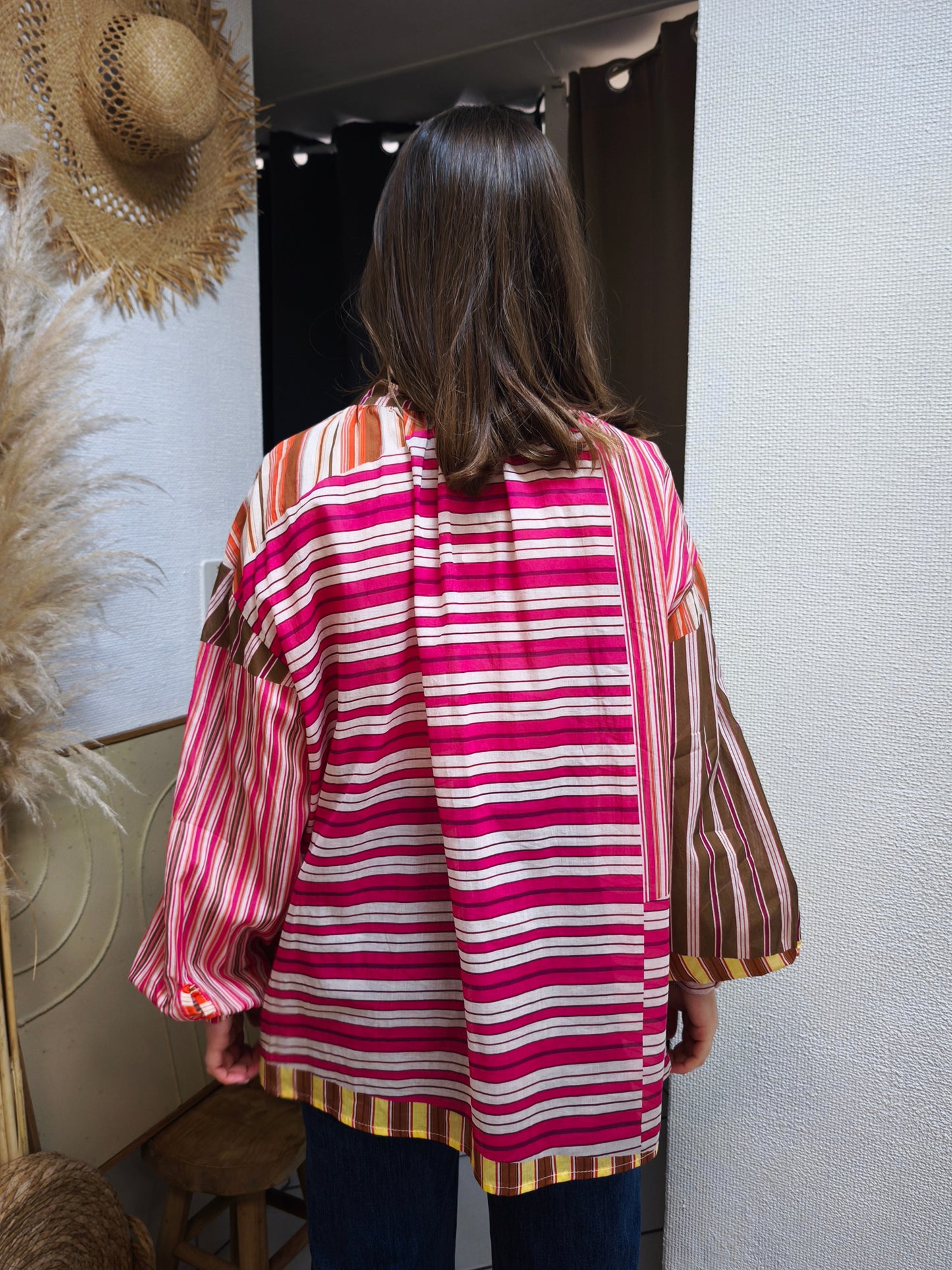 Chemise Multicolore Rose Johanna Paris