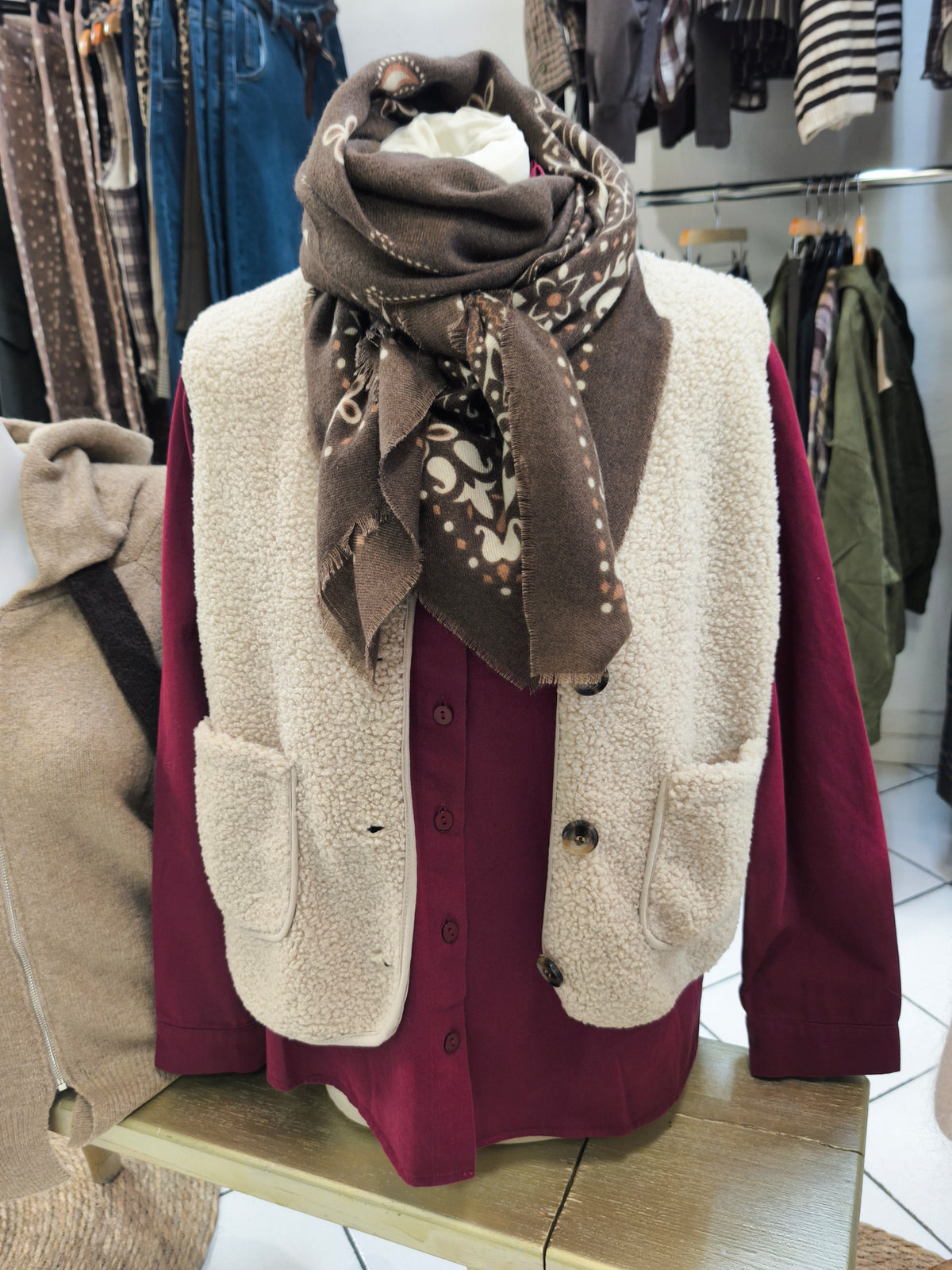 Gilet Dora Beige