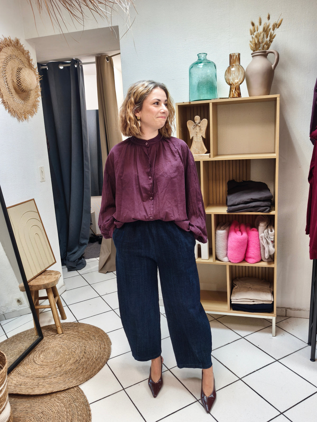 Chemise Peintre Violette - Johanna Paris