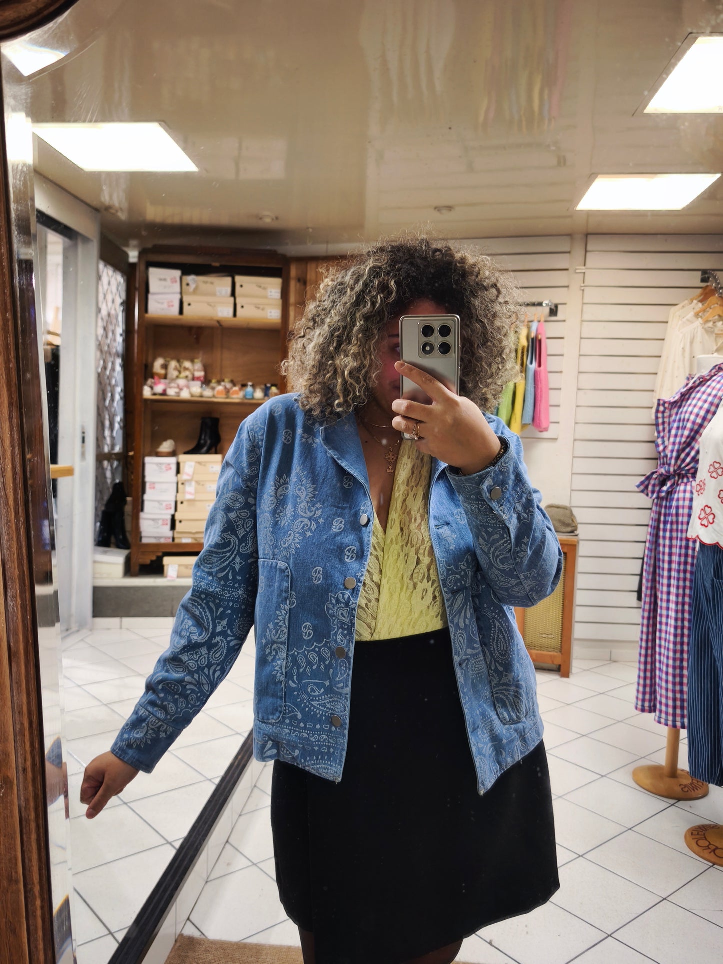 Veste Bandana Jeans Clair Johanna Paris