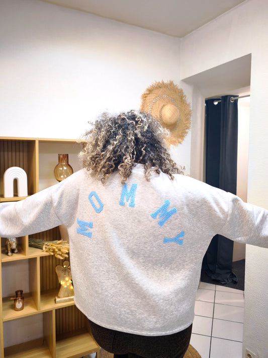 Sweat Mommy Bleu Ciel