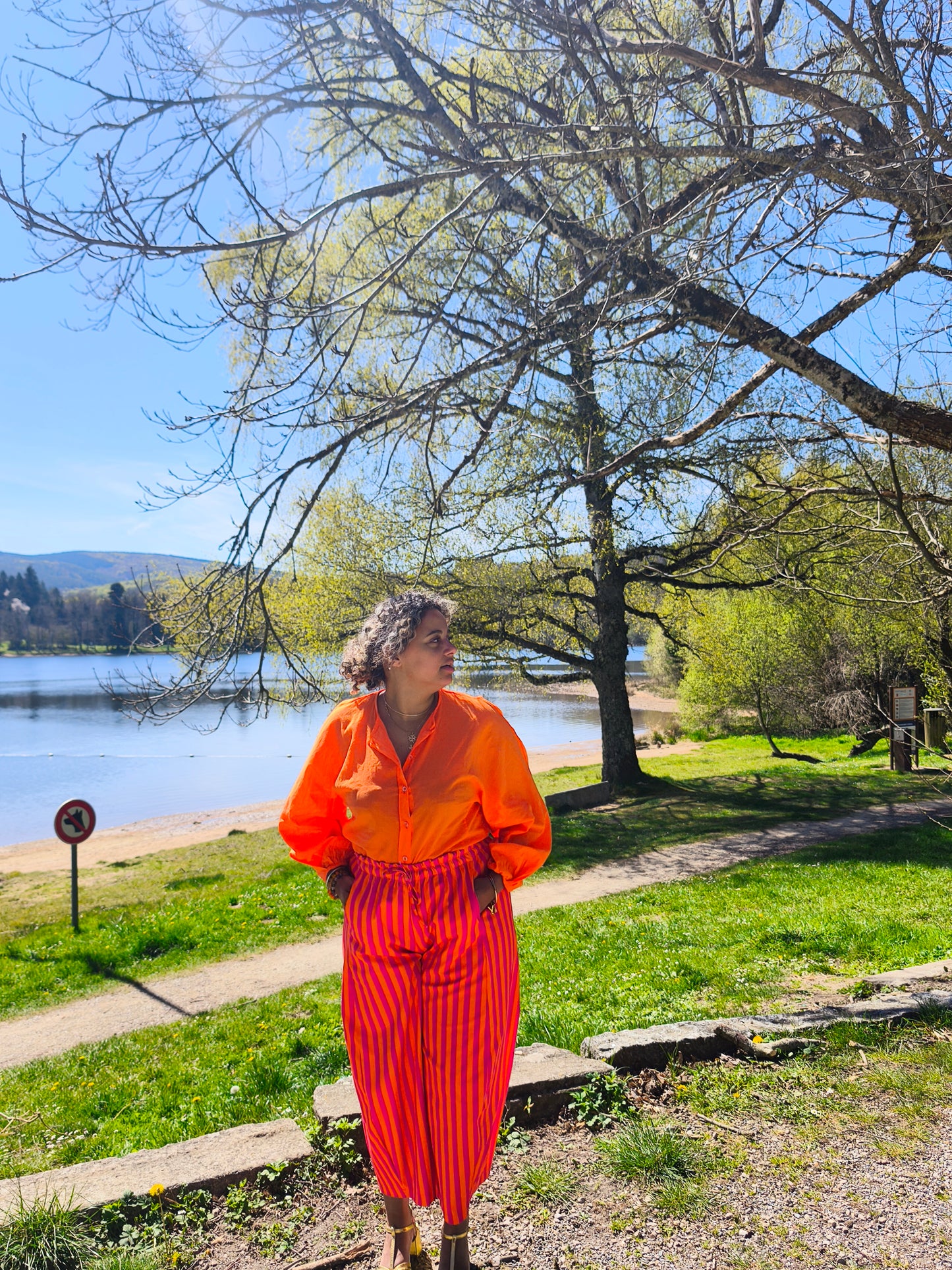 Pantalon Lili Orange - Johanna Paris