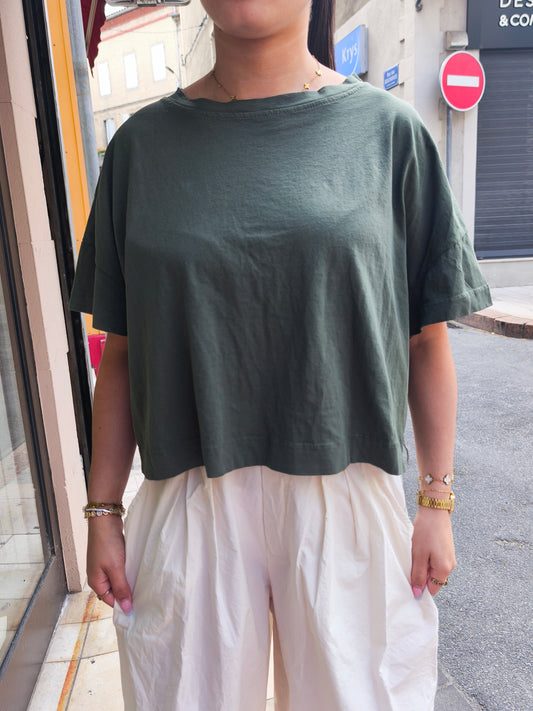 Tee-shirt Biba Kaki - Johanna Paris
