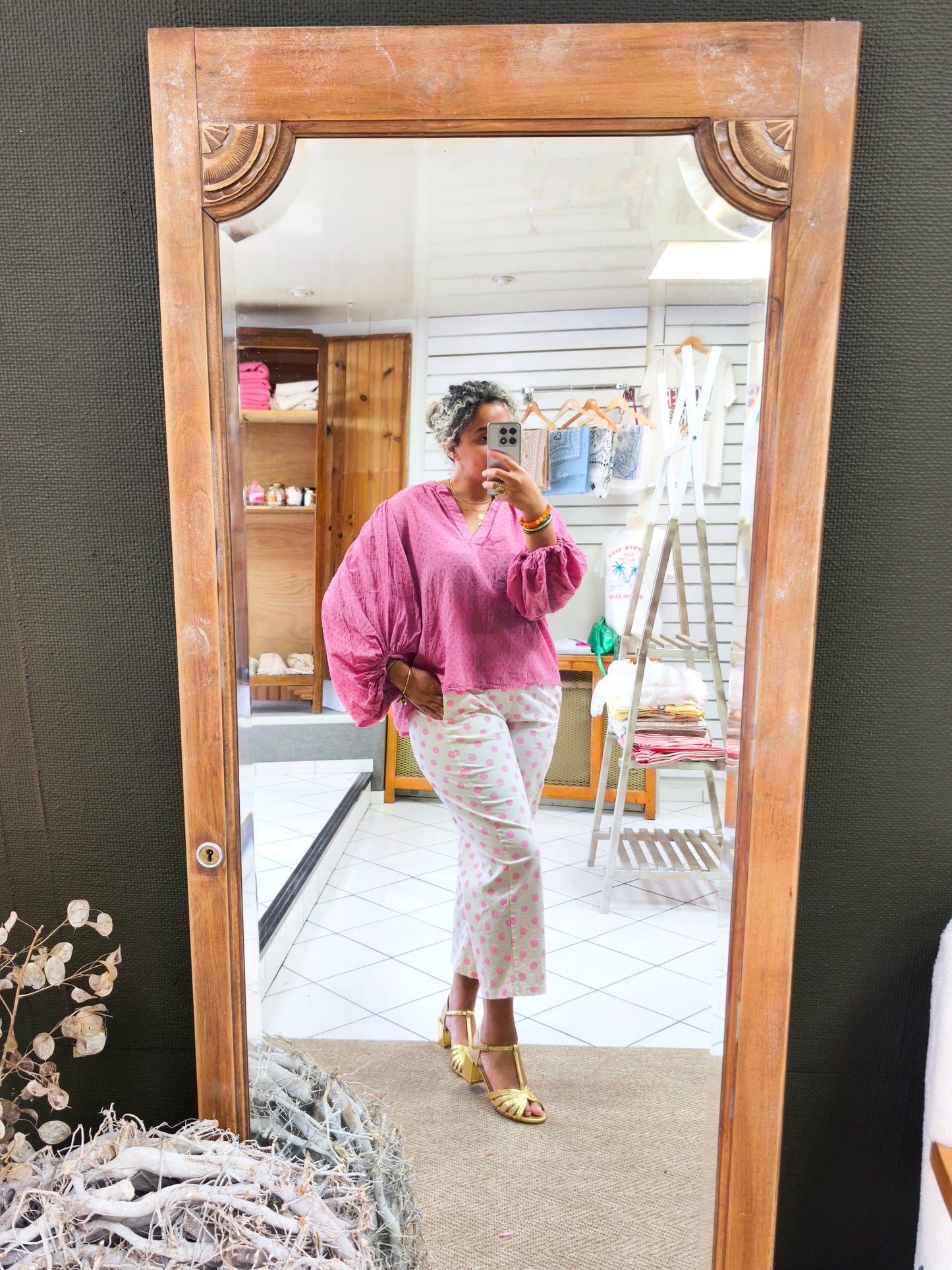 Pantalon Magic A POIS rose - Johanna Paris