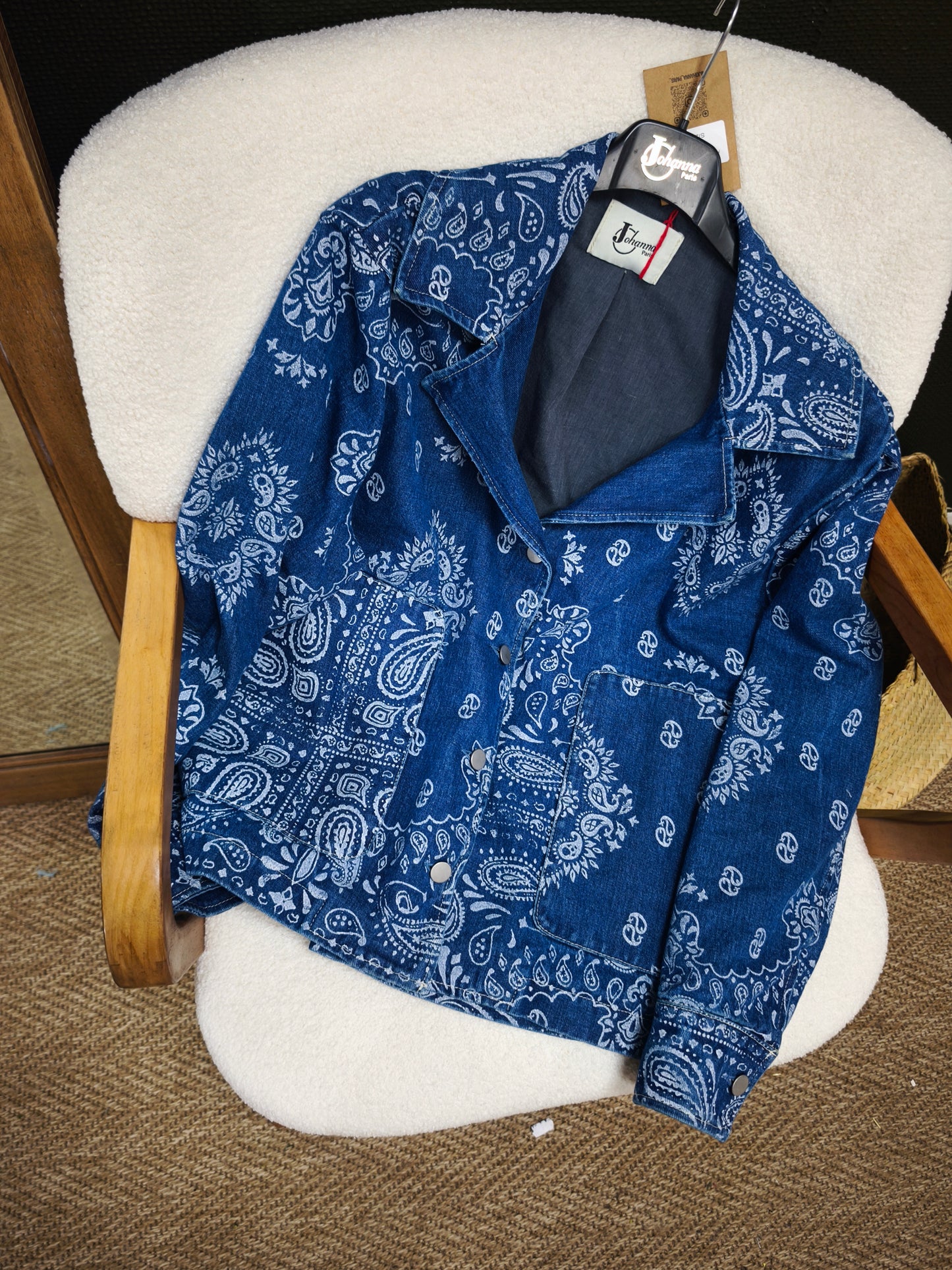 Veste Bandana Jeans Brut Johanna Paris