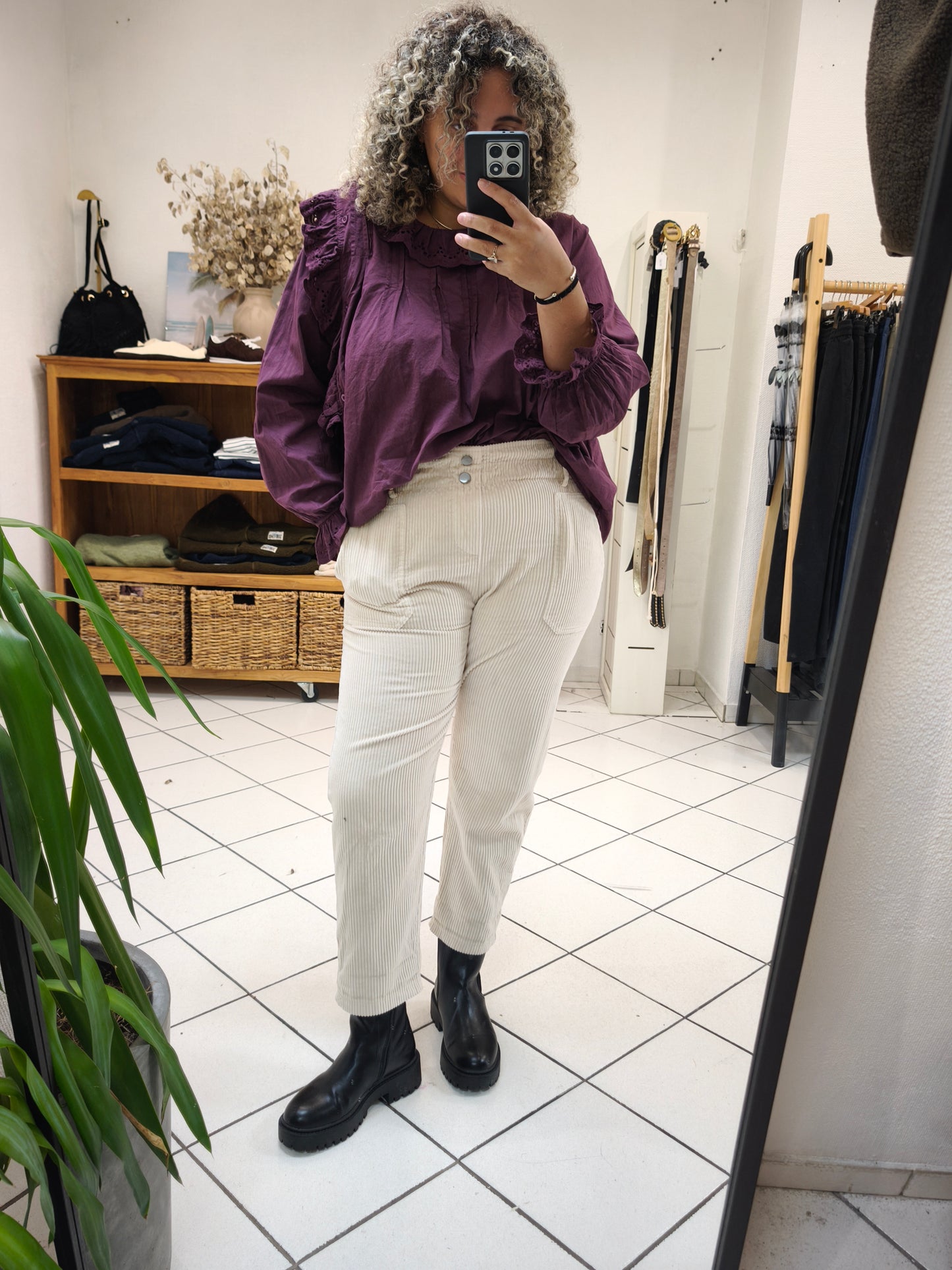 Blouse Léon Prune - Johanna Paris