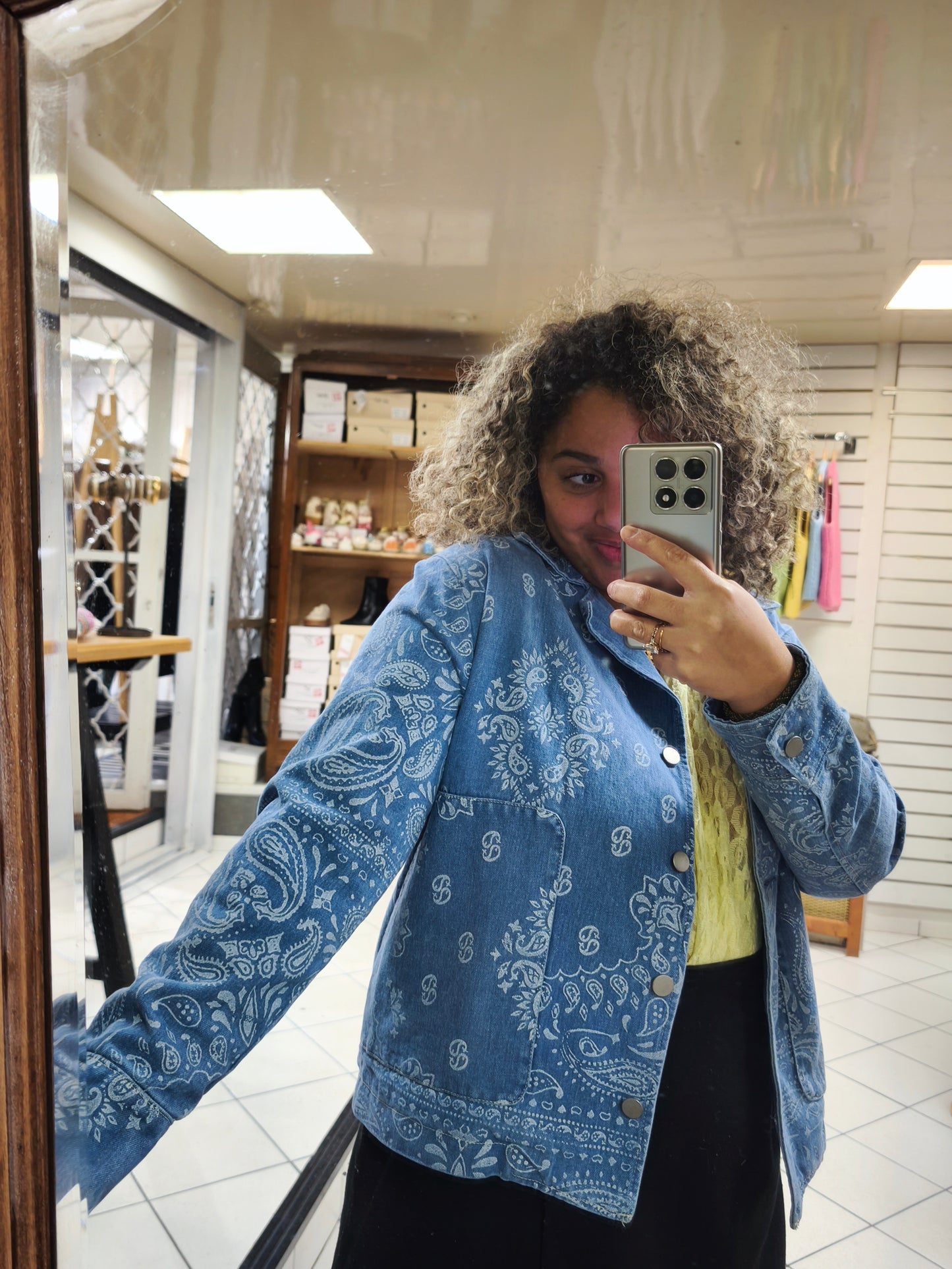 Veste Bandana Jeans Clair Johanna Paris