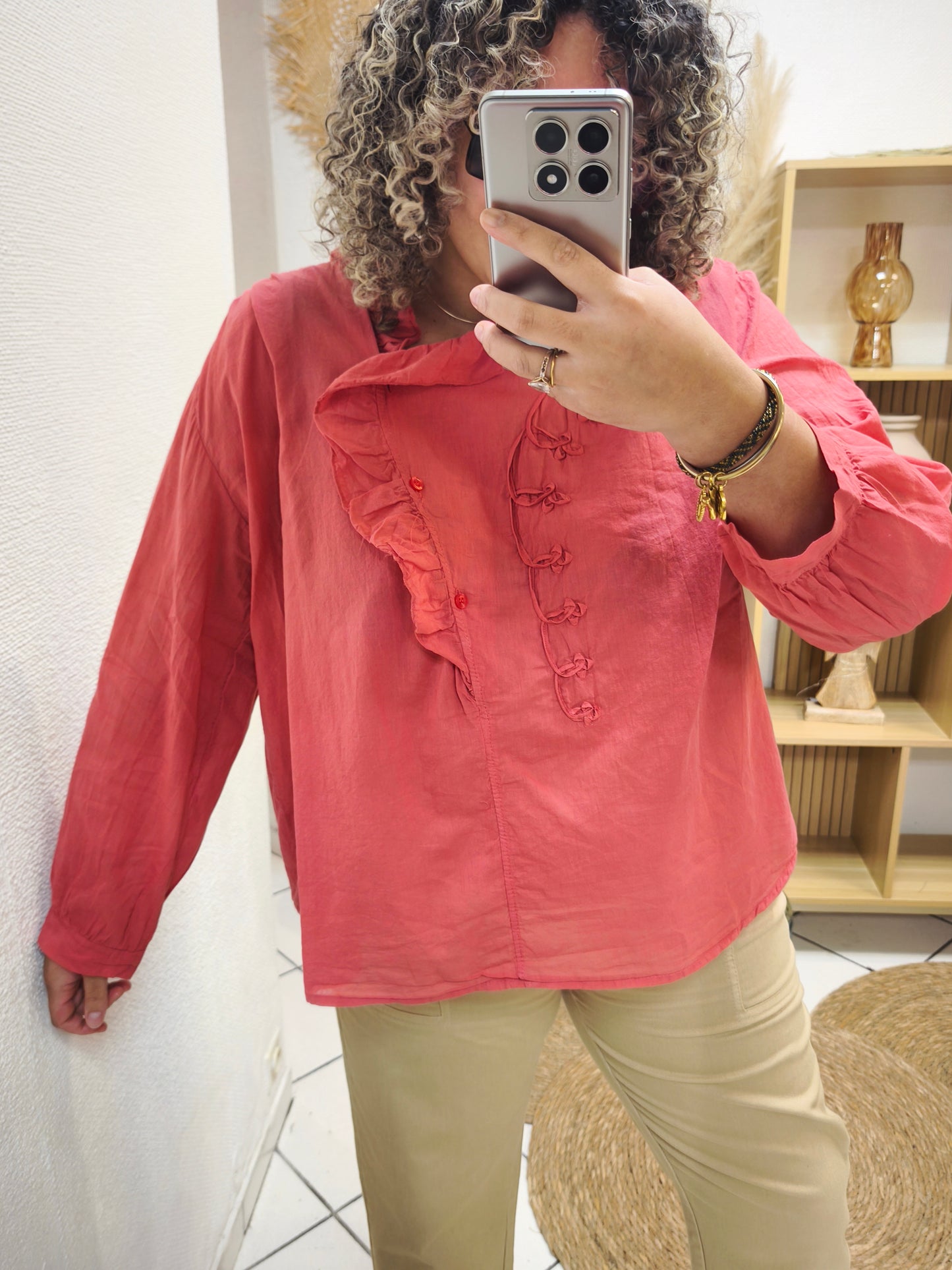 Chemise Saumon Johanna Paris