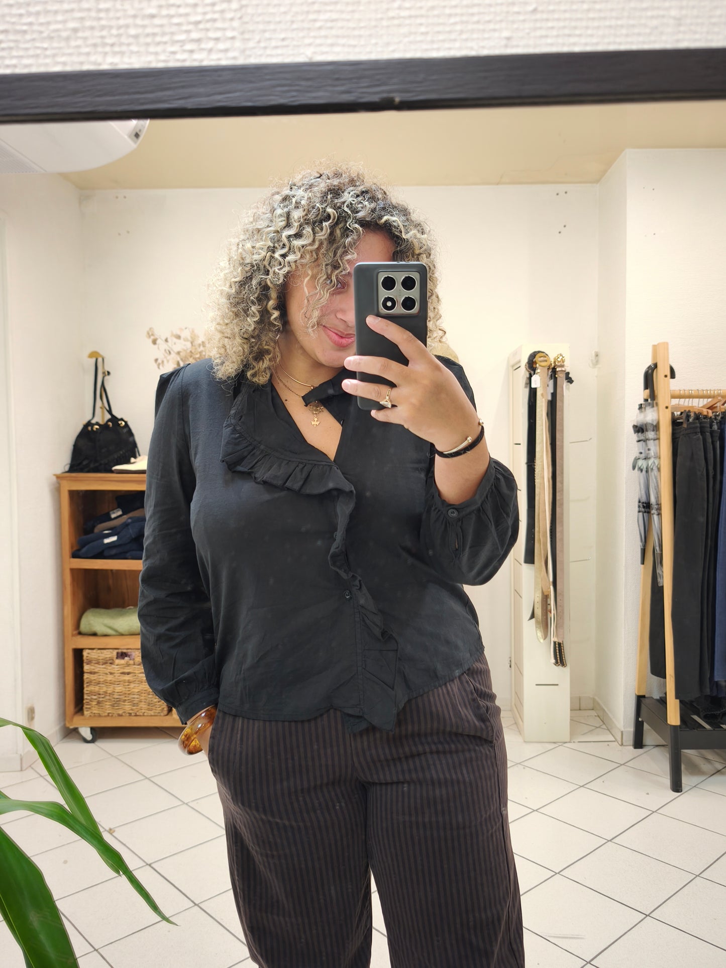 Chemise Maxime Noir - Johanna Paris